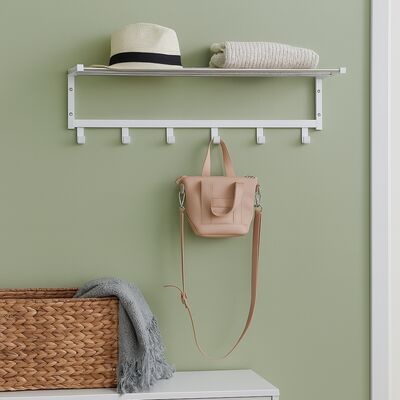 Lidia hattuhylly musta/kromi